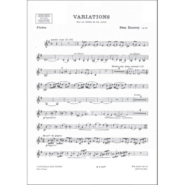 Variations Op 58 Flute-Violon-Alto-Violoncelle